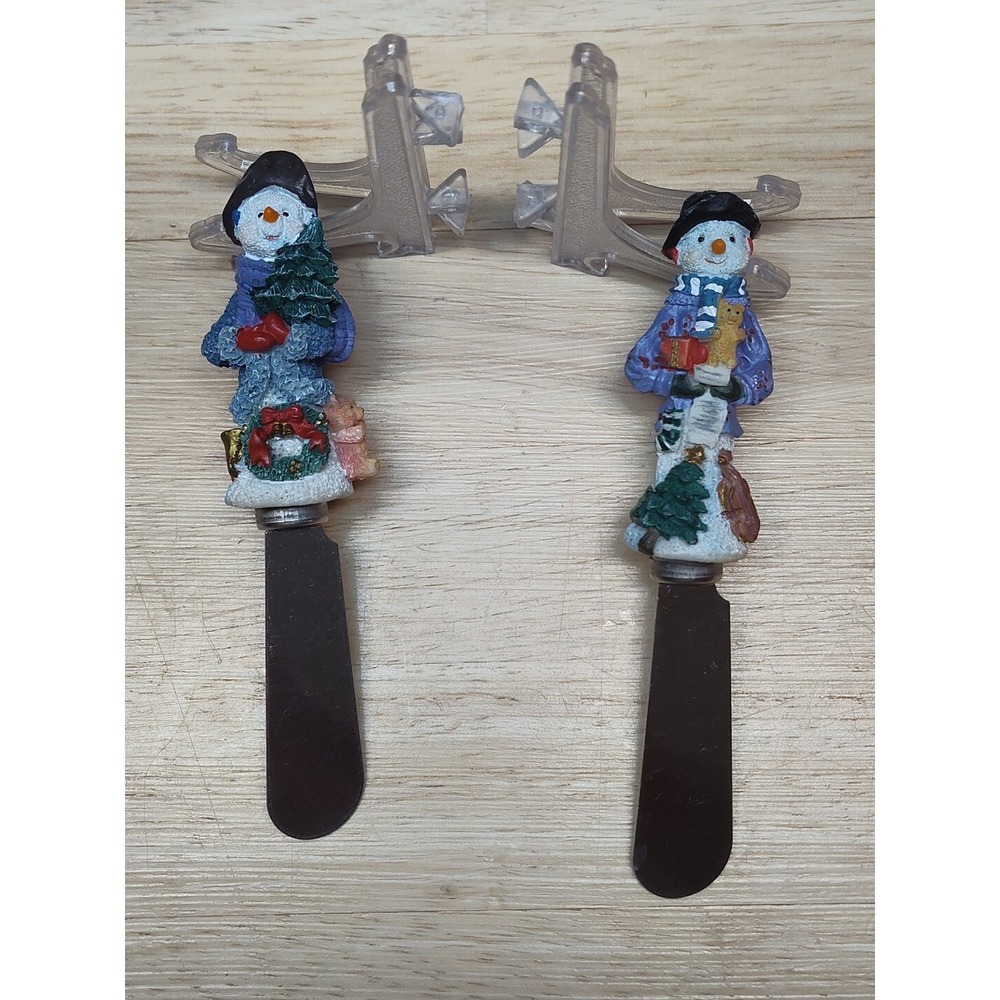Christmas Snowmen winter Cheese Butter Spreader party table decorations